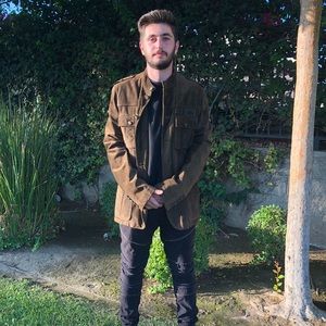 Gucci Brown Suede Men’s Military Jacket